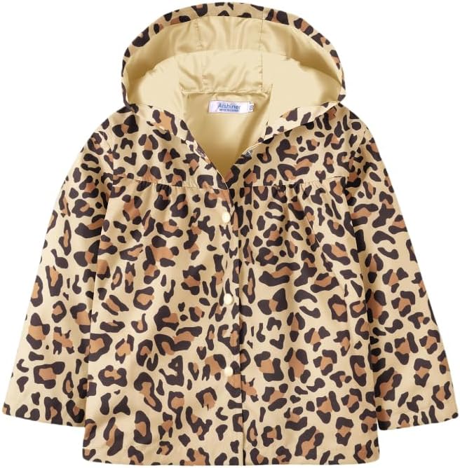 Arshiner Toddler Girls Waterproof Hooded Coat Jacket Outwear Raincoat by Arshiner
