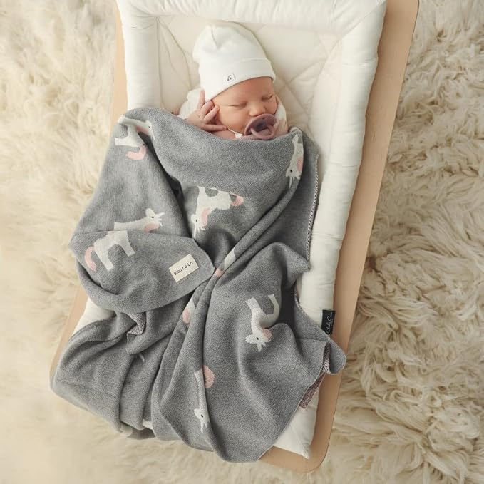 Unisex Baby Blanket for Girls and Boys 100% Cotton Buttery Soft Cozy Receiving - Image 7