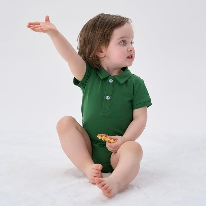 pureborn Baby Girls Boys Bodysuit Super Soft Cotton Romper 0-24 Months | - Image 6