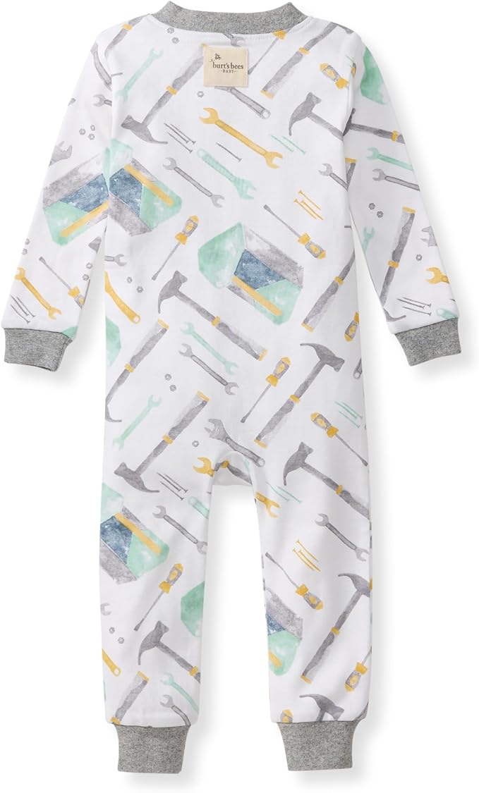 Burt's Bees Baby Unisex Footless Sleeper Pajama, 1-Pc Zip-Up Footie Pajama | - Image 2