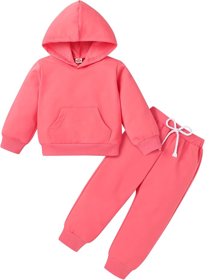 Happy Town Baby Fall Outfits for Girl Boy Long Sleeve Hoodie Top and Long by HappyTown