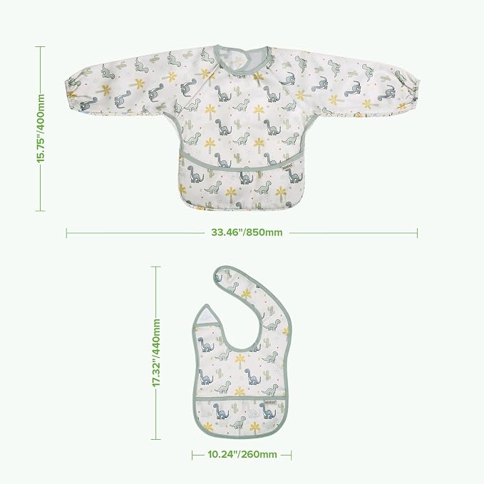 haakaa Waterproof Baby Bibs for Eating 2pcs for 6-24M - Image 9