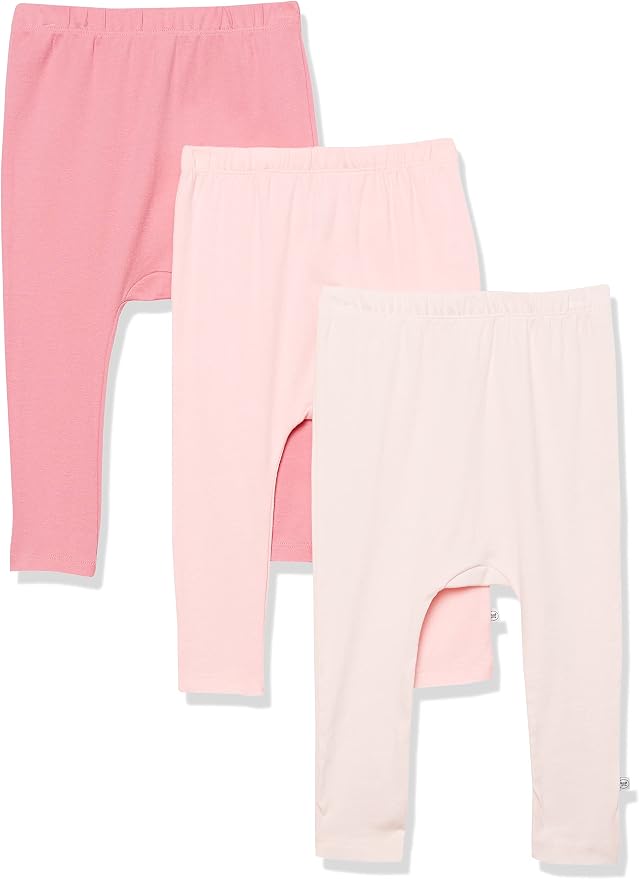 HonestBaby Unisex-Baby Multipack Harem Pants Roomy Fit Pull on Bottoms 100% by HonestBaby