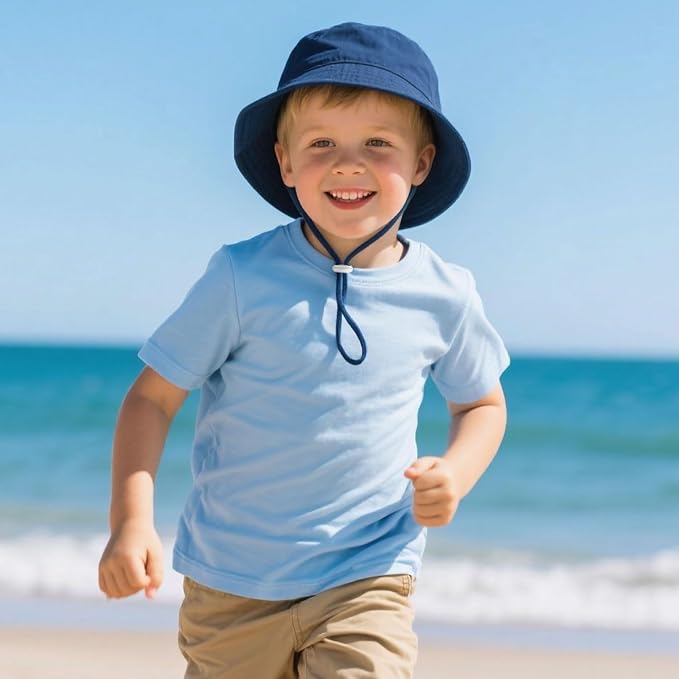 Durio UPF 50+ Baby Sun Hat Wide Brim Toddler Bucket Hats - Image 5