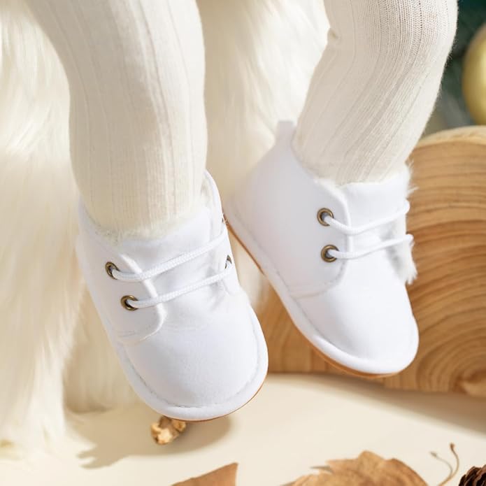 Meckior Baby Booties Newborn Infant Unisex Baby Girls Boys Velvet Rubber - Image 2