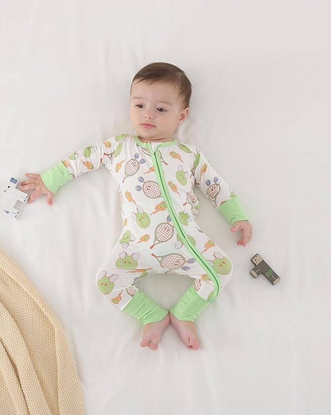 GUISBY Baby Footless Pajamas, Rayon of Bamboo, NB-2T | Rayon of bamboo softness - Image 4