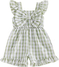 Little Girl Romper Toddler Overalls Summer Bow Jumpsuit Boho Outfit 6M-5T by Nibbcoa