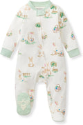 Burt's Bees Baby Boys' Organic Cotton, Sleep and Play Footed Pajamas | Easy zip by BurtsBeesBaby
