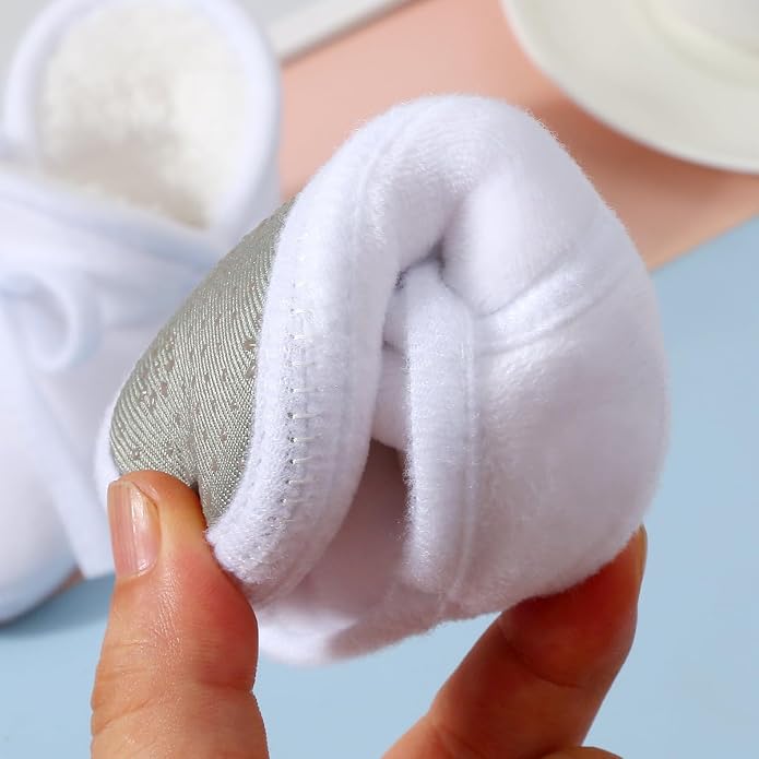 Baby Booties Newborn Fleece First Walking Shoes Non-Slip Sole Slippers Cozy - Image 7