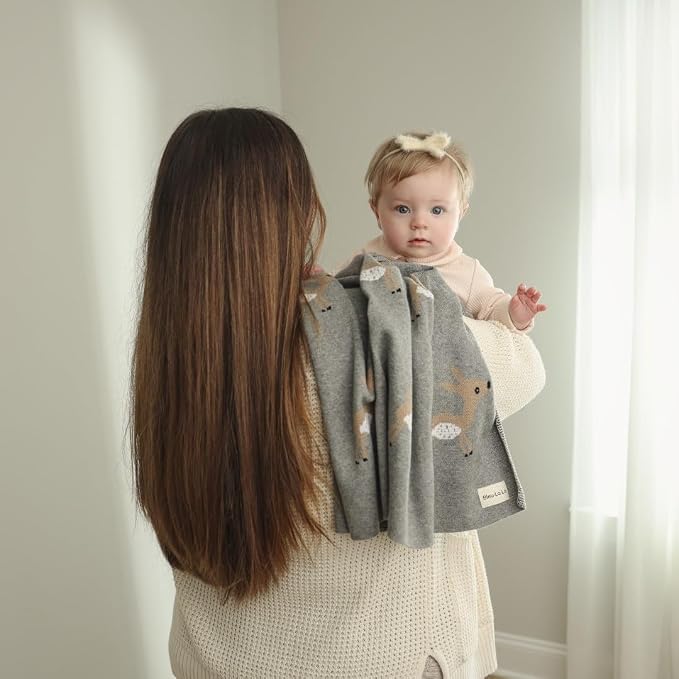 Knit Baby Swaddle Blanket - Image 7