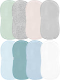 Baby Burp Cloths, Soft & Absorbent Burping Clothes for Newborns and Infants, Baby Boys and Girls (8 Pack)