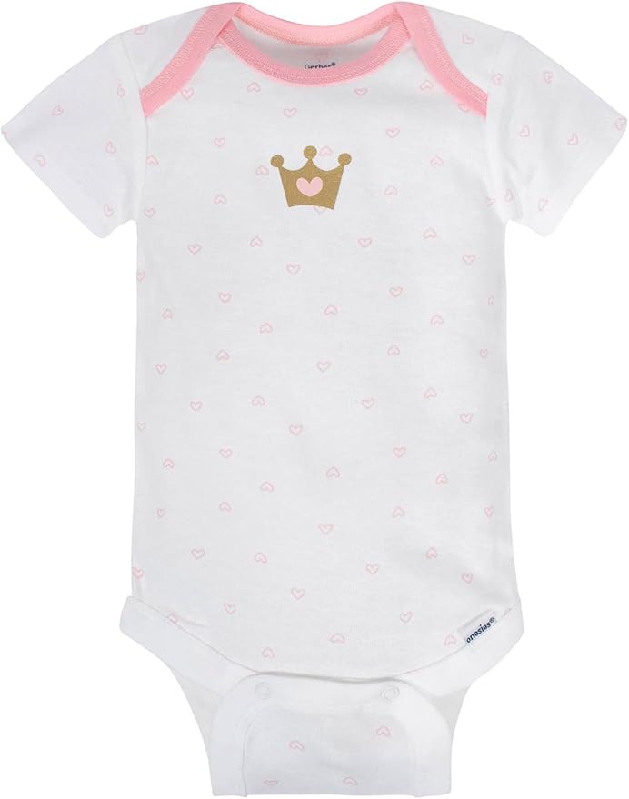 Gerber Baby Girls' 8-pack Short Sleeve Onesies Bodysuits - Image 4