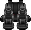 Car Seat Covers for Ford Edge 2007-2024 | 5-Seats Seat Covers, Waterproof Seat Protectors, Automotive Seat Covers (Full Set with Pillow,Black&White Line)