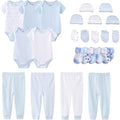 Newborn Layette Gift Set Bodysuits Pants for Baby Girl and Boy 24 Piece 100% Cotton Essentials and Accessories