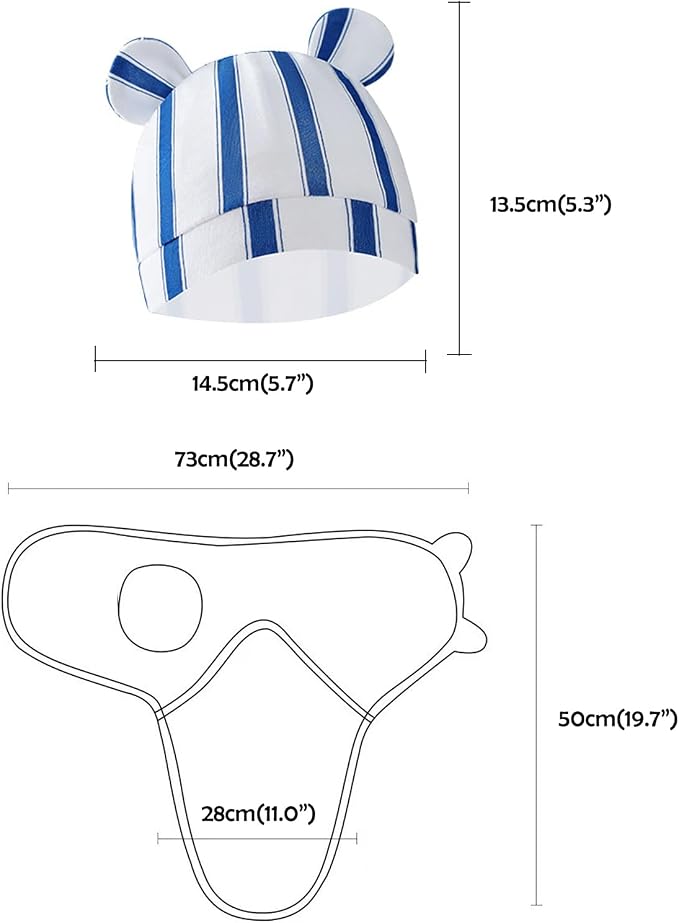 Unisex 3-Pack Baby Swaddles for Newborns - Image 2