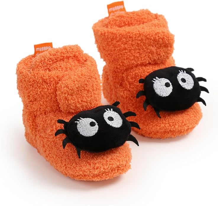 Ohwawadi Infant Baby Boys Girls Slippers Cozy Fleece Booties Soft Bottom Warm - Image 7