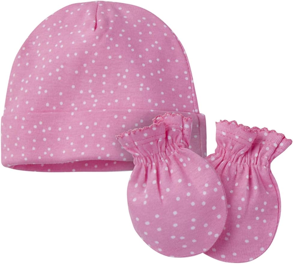 Onesies Brand Baby 12 Piece Cap and Mitten Set | Six cotton caps and six mitten - Image 4