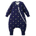 Duomiaomiao 3.5 TOG Toddler Sleep Sack 2-3T 100% Cotton Winter Side Open Zipper Baby Sleep Sack with Feet, Warm Toddler Wearable Blanket