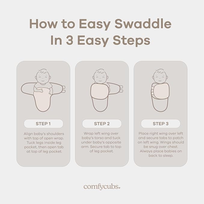 Comfy Cubs Easy Swaddle Blanket, 3 Pk Small - Image 6