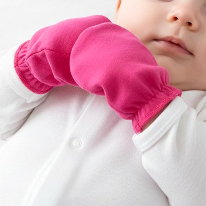 9 Pairs Baby Mittens No Scratch Newborn Infant Toddler Mittens Cotton Soft - Image 2