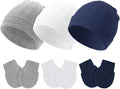 Baby Hats and Mittens Newborn Hats Gloves Infant Beanie Soft Cap Mitten Sets by Fecawd
