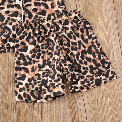 Kids Baby Girl Boy Satin Pajamas Set Button Down Sleep Shirt Top+Long Pants - Image 5