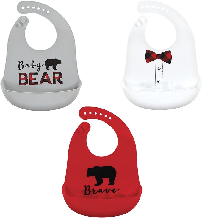 Little Treasure Unisex BabySilicone Bibs by Little+Treasure