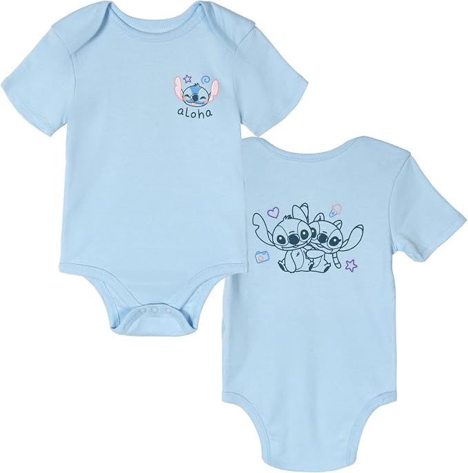 Disney Baby 5-Pack Short Sleeve Bodysuits Newborn to Infant - Image 6