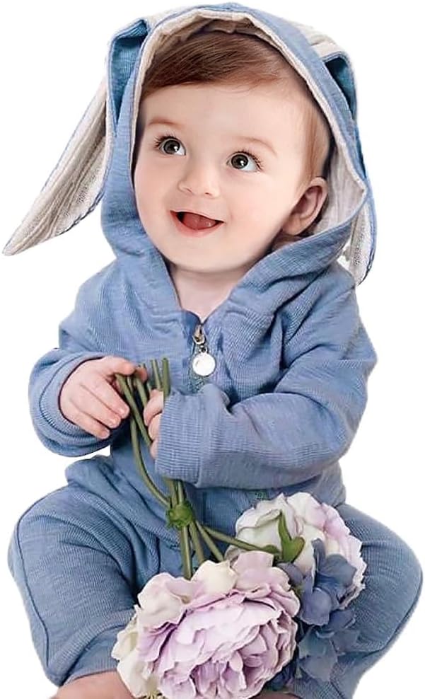 Simplee kids Baby Bunny Outfits Romper, Zipper Up by Simpleekids