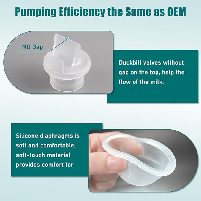 2pcs Silicone Diaphragm Compatible with Zomee Z1/Z2/BabyBuddha/NCVI 8782/8780/Motif Twist Breast Pump Replacement Pump Accessories