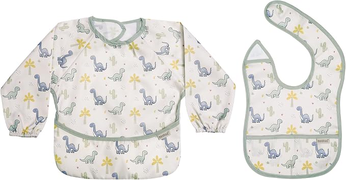 haakaa Waterproof Baby Bibs for Eating 2pcs for 6-24M by haakaa