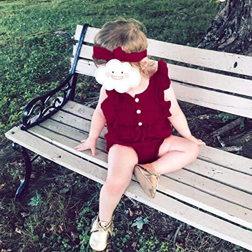 Renotemy Baby Girl Clothes Summer Rompers Cute Outfits Preemie-18 Months | - Image 3
