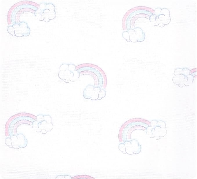 Hudson Baby Unisex Baby Cotton Flannel Receiving Blankets Bundle, Dreamy Unicorn - Image 5