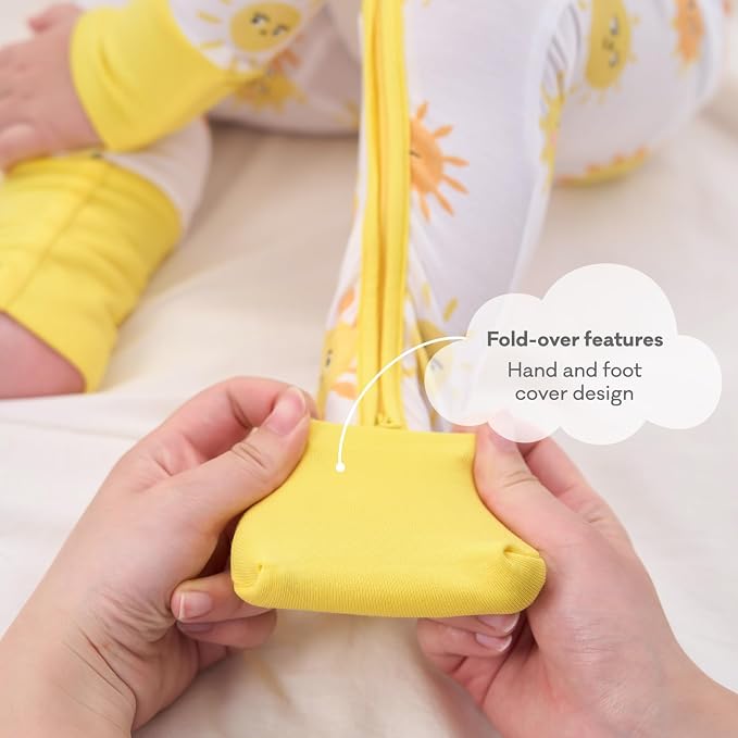 pureborn Baby Sleeper Viscose from Bamboo Zipper Footies 0-24 Months - Image 6