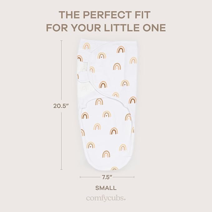 Comfy Cubs Easy Swaddle Blanket 3Pk S Baby Blanket Swaddle Rainbow Bohemian | - Image 5
