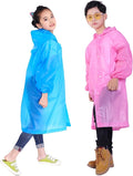 Kids Rain Jacket, 2 Pack Rain Ponchos by Makonus