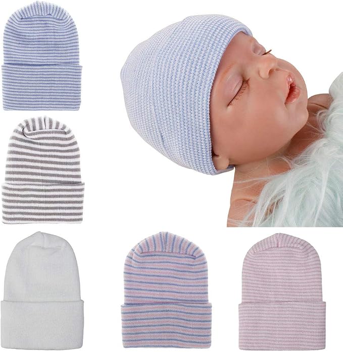 Newborn Hospital Hat Infant Baby Hat Caps by Upeilxd