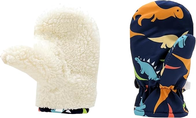 Toddler Gloves Kids Mittens Winter Warm Lined Fleece Gloves Waterproof Snow - Image 3