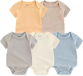 Kiddiezoom Newborn Baby Unisex Cotton One-Piece Bodysuits Baby Gift 5-Pack Baby by Kiddiezoom