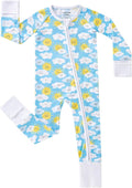 pureborn Baby Sleeper Viscose from Bamboo Zipper Footies 0-24 Months by pureborn