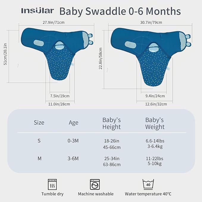 insular Baby Swaddle Wrap, Swaddle Blanket - Image 2