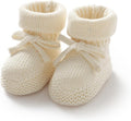 Hadetoto Newborn Baby Booties Cotton Knit Shoes | Soft, First Walkers, by Hadetoto
