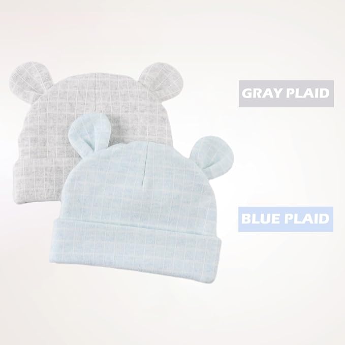 Cotton Newborn Baby Girls Hat Spring Newborn Boys Hat Cute Rabbit Infant Beanie - Image 3