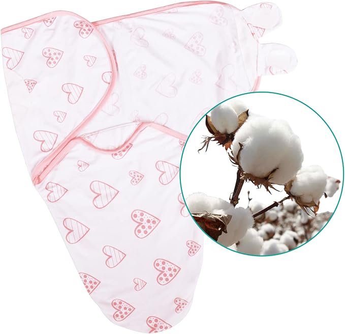 Biloban Swaddle Blankets for Baby Girl, Baby Swaddles 3-6 Months | Baby Swaddle - Image 3