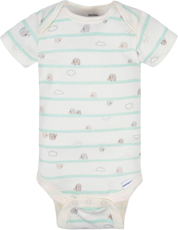 Gerber Baby Boys & Girls 8-Pack Short Sleeve Onesies Bodysuits - Image 3
