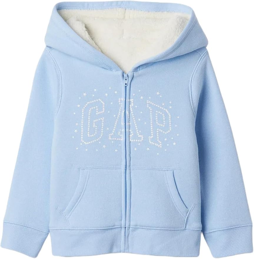 GAP Baby Girls' Playtime Favorite Logo Full Zip Hoodie Hooded Sweatshirt by GAP