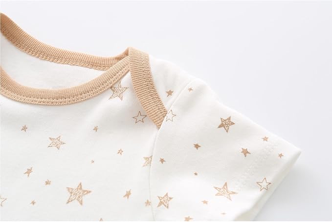 Fashion Unisex baby Boy Girl Bodysuits 5-Pack Casual Cotton Soft Infants Outfit New born Clothes