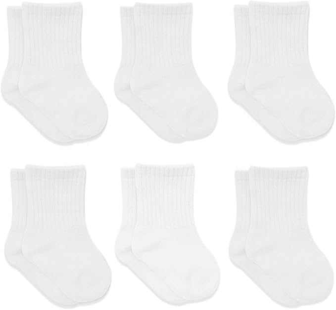 bistyle Baby Grip Ankle Socks 6 Pairs | Newborn Infant Toddlers Sock Organic by bistyle