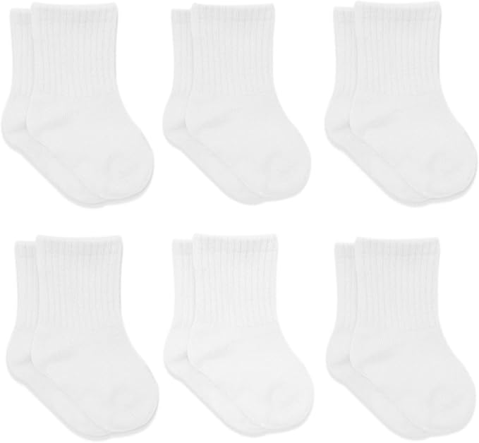 bistyle Baby Grip Ankle Socks 6 Pairs | Newborn Infant Toddlers Sock Organic by bistyle