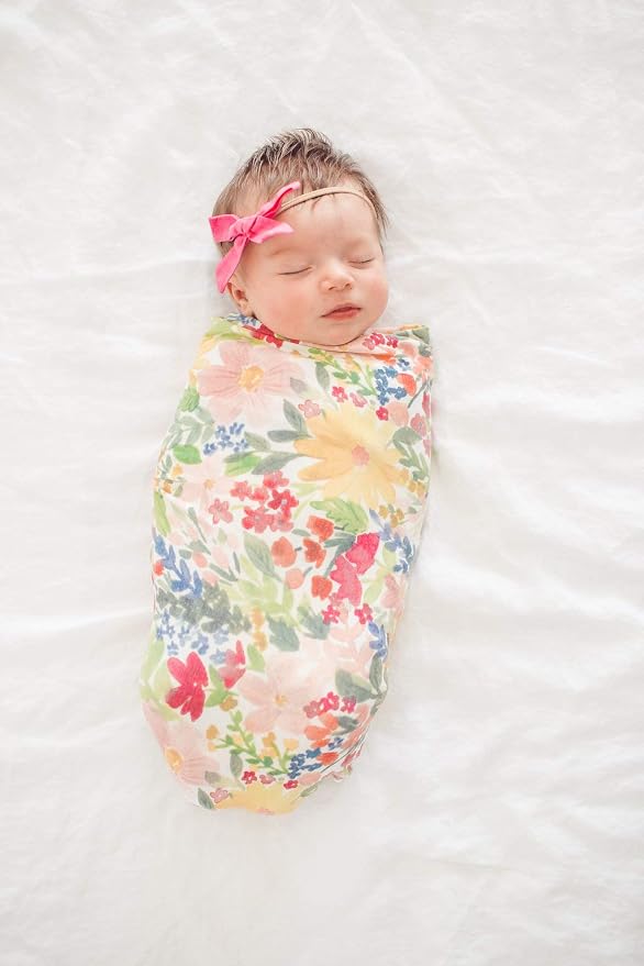 Copper Pearl Swaddle Blankets for Newborns | Soft Stretchy Receiving Blankets - Image 4